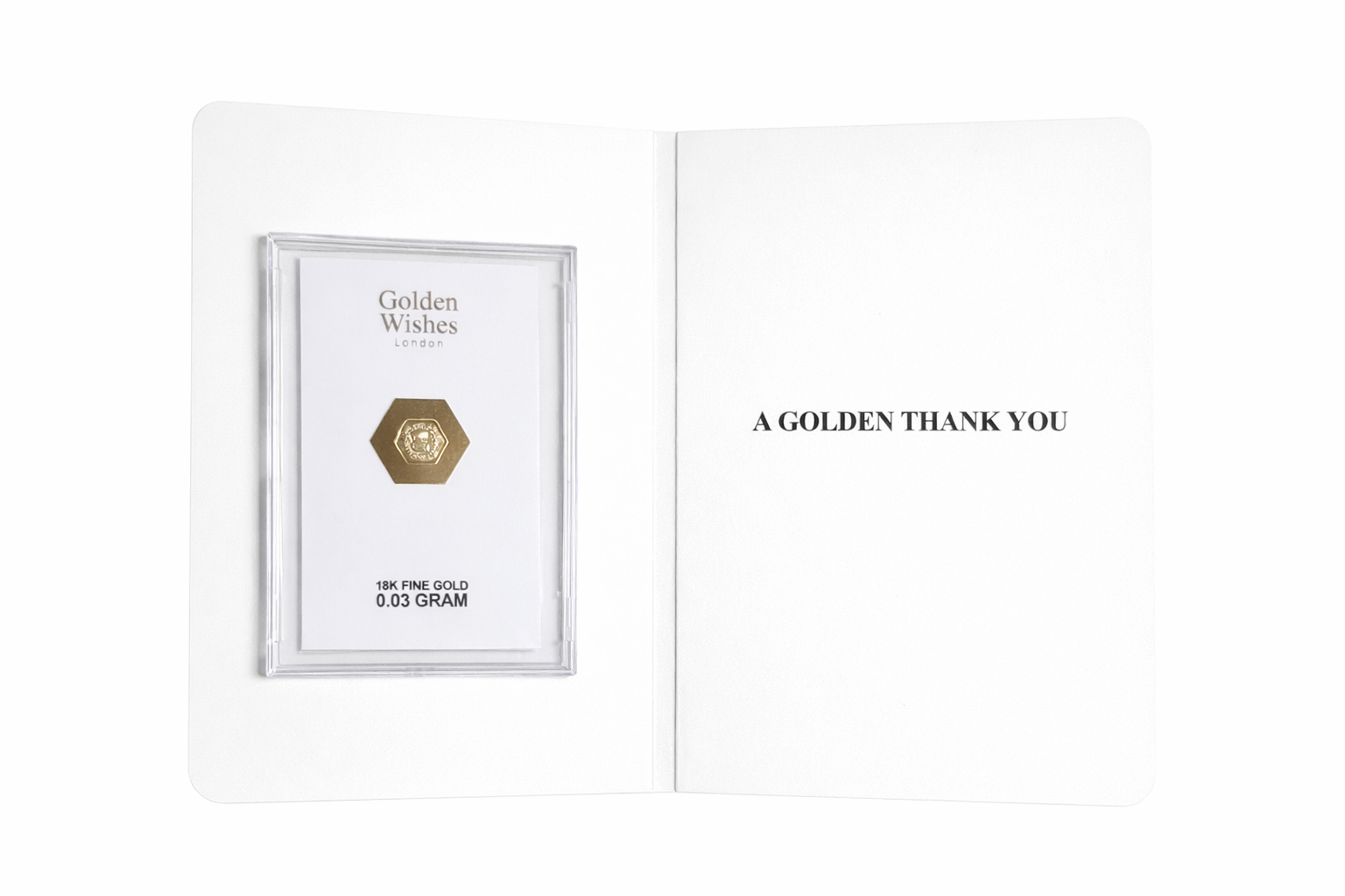 0.03 Gram 18K Gold Gift - Encapsulated Keepsake