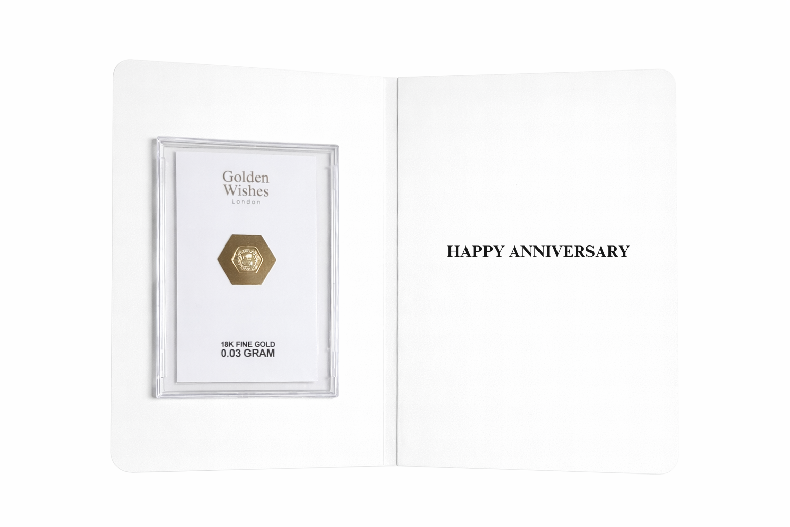 0.03 Gram 18K Gold Gift - Encapsulated Keepsake