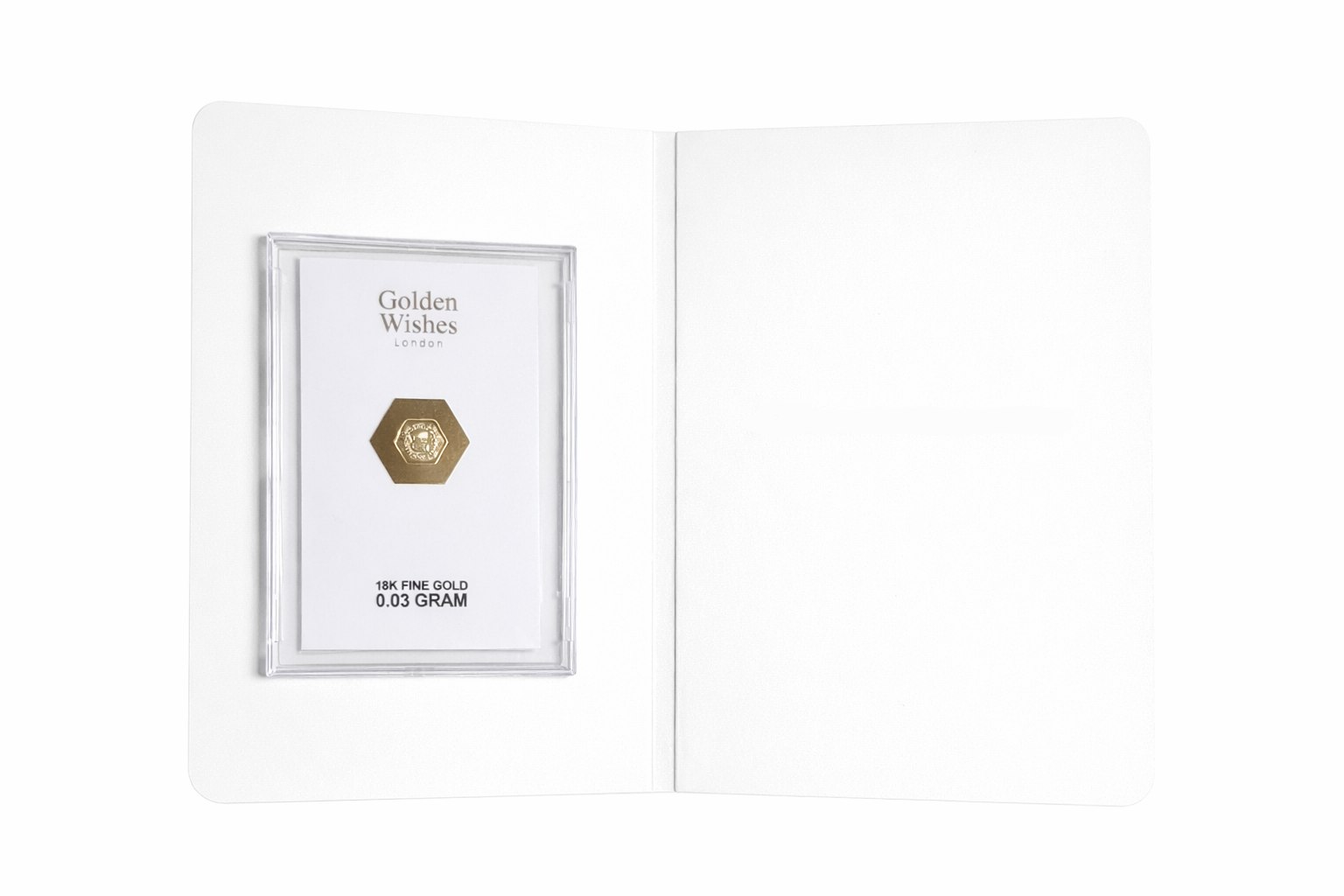 0.03 Gram 18K Gold Gift - Encapsulated Keepsake