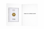 0.2g 18-carat gold Token of Appreciation greeting card — real gold thank you gift
