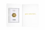 Golden Wishes 0.05g 18-carat gold greeting card — features and product details