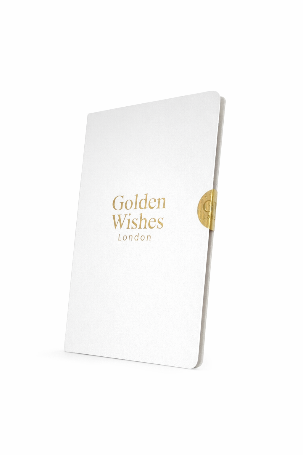 Golden Wishes 18-carat gold greeting card gift packaging and presentation